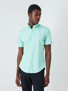 Рубашка с воротником на пуговицах и короткими рукавами от Ralph Lauren, цвет Island Aqua
