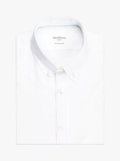 Рубашка Extra Slim Fit из органического оксфорда Alder &amp; Green, яркий белый