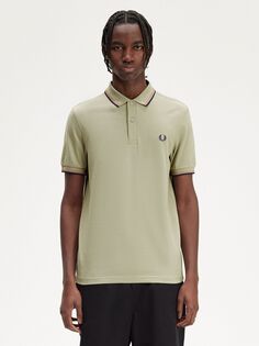 Рубашка-поло обычного кроя Fred Perry с двойными кончиками, Sgrass Lrst Fnvy