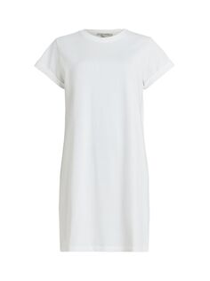 Платье-футболка мини AllSaints Anna, оптический белый