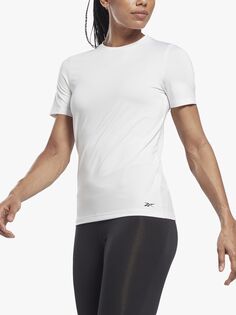 Спортивная футболка Reebok Workout Ready Speedwick с короткими рукавами, белая