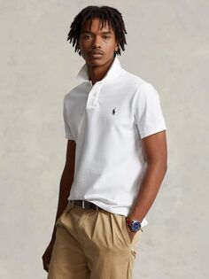 Рубашка поло Polo Ralph Lauren с короткими рукавами, белая