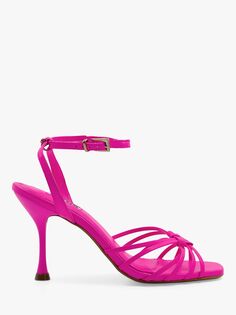 Кожаные сандалии с ремешками Dune Manner, розовые