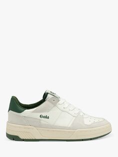 Кожаные кроссовки Gola Classics Allcourt &apos;86, белый/вечнозеленый