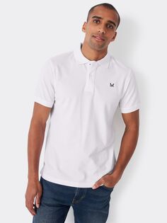 Рубашка-поло Classic Pique Crew Clothing, Белый