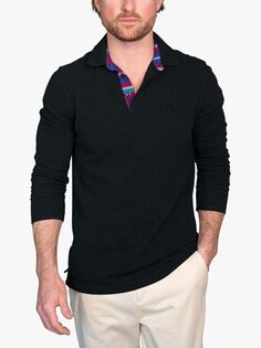 Рубашка поло стандартного кроя с длинными рукавами KOY, темно-серый