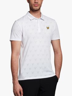 Жаккардовая рубашка-поло Lyle &amp; Scott, белая