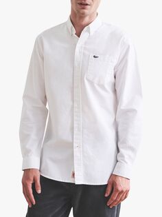 Рубашка из оксфордского хлопка Aubin Aldridge, ярко-белая