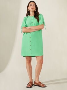 Короткое платье Ro&amp;Zo на пуговицах, зеленое Ro&Zo