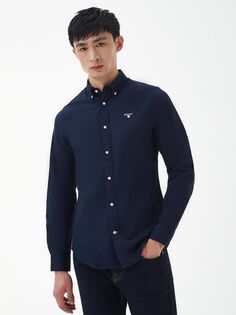 Оксфордская рубашка Tailored Fit Barbour, темно-синяя