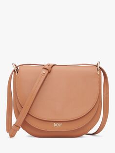 Кожаная сумка через плечо DKNY Gramercy, карамель