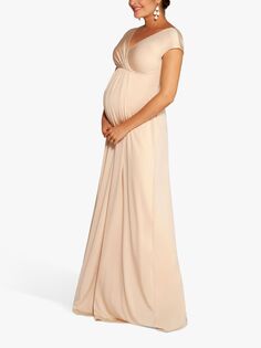 Платье макси для беременных Tiffany Rose Francesca, шампанское