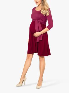 Платье длиной до колена для кормящих мам Tiffany Rose Naomi, розово-красный
