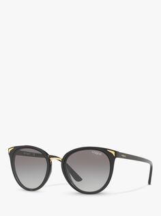 Женские солнцезащитные очки-бабочки Vogue VO5230S, черно-серые с градиентом