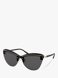 Женские солнцезащитные очки кошачий глаз Michael Kors MK2113, черные/серые