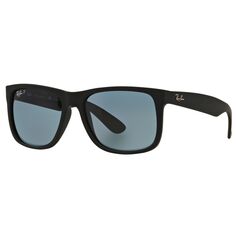 Ray-Ban RB4165 Justin Поляризованные солнцезащитные очки Wayfarer, черные/синие