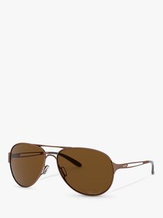 Женские поляризационные солнцезащитные очки-пилоты Oakley OO4054 Caveat, брюнетки/коричневые
