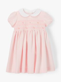 Детское платье-халат из коллекции John Lewis, розовое, из коллекции Heirloom.