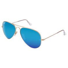 Оригинальные солнцезащитные очки-авиаторы Ray-Ban RB3025, синие