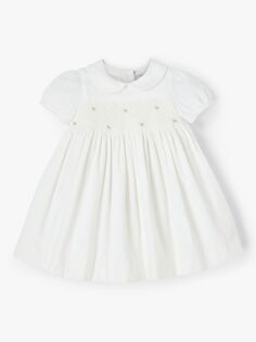 Белое вельветовое платье John Lewis из коллекции Heirloom Collection