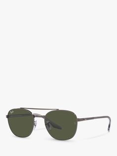 Квадратные солнцезащитные очки унисекс Ray-Ban RB3688, бронзовый/зеленый
