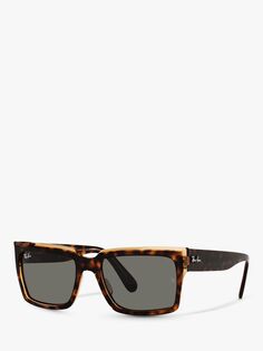 Солнцезащитные очки Ray-Ban RB2191 унисекс в форме подушки черепахового цвета, гавана, прозрачный коричневый цвет