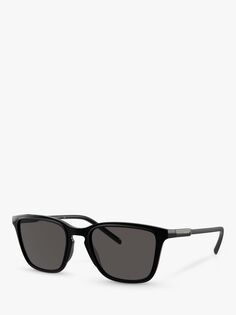 Dolce &amp; Gabbana DG6145 Мужские квадратные солнцезащитные очки, черные/темно-серые