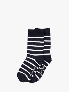 Детские носки в полоску Polarn O. Pyret, 2 шт., синие