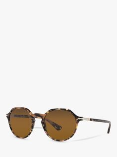 Persol PO3255S Солнцезащитные очки унисекс Phantos, черепахово-коричневые