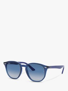 Овальные солнцезащитные очки унисекс Ray-Ban Junior RJ9070S, прозрачный синий/синий с градиентом