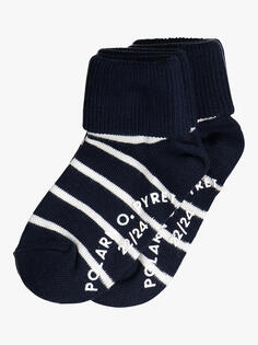 Детские противоскользящие носки Polarn O. Pyret, 2 шт., темно-синие