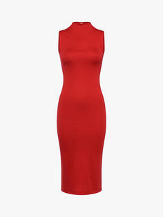 Трикотажное платье без рукавов French Connection Manhattan, красное