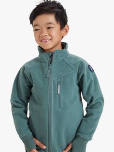 Детская флисовая куртка Polarn O. Pyret, зеленая