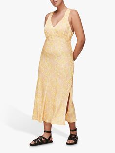 Платье миди с принтом Safari Safari, желтый Whistles