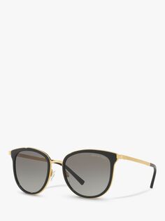 Michael Kors MK1010 Adrianna Овальные солнцезащитные очки, черные
