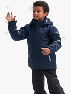 Детское ветрозащитное пальто Polarn O. Pyret, темно-синее