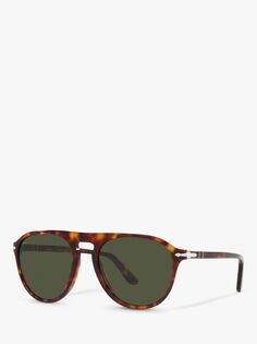 Persol PO3302S Солнцезащитные очки-авиаторы унисекс, Гавана/Зеленый