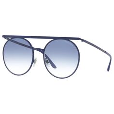 Круглые солнцезащитные очки Giorgio Armani AR6069, темно-синий/синий с градиентом