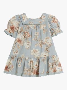 Детское платье с цветочным принтом для новичков, серый/разноцветный Newbie