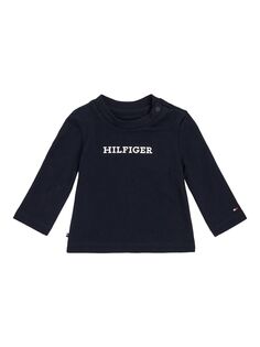 Футболка с длинным рукавом и логотипом Tommy Hilfiger Baby Monotype, Desert Sky