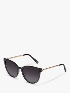 Le Specs L5000180 Женские поляризованные овальные солнцезащитные очки Contention, серый/серый градиент