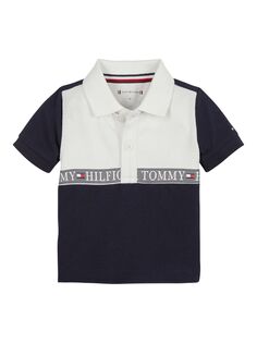 Рубашка-поло с логотипом Tommy Hilfiger Baby Tape, Desert Sky