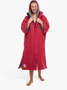 Red Paddle Co Pro Change Водонепроницаемая куртка-халат с короткими рукавами, фуксия