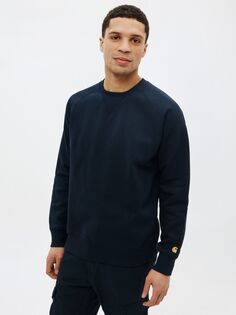 Джемпер Carhartt WIP Chase Crew, темно-синий/золотой