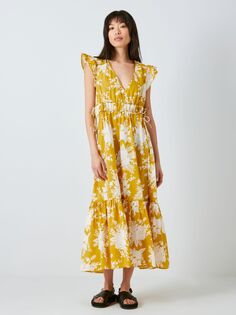 платье миди John Lewis с цветочным принтом