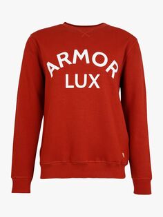 Толстовка с логотипом Armor Lux Crew, темно-рыжий