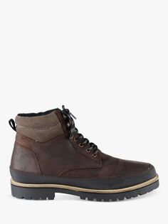 Замшевые походные ботинки Silver Street London Braben, коричневые