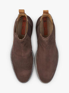 Замшевые ботинки челси Silver Street London Pimlico, коричневые