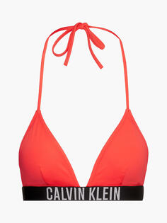 Верх бикини с треугольными чашечками Calvin Klein, цвет Bright Vermillion