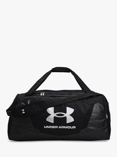 Большая спортивная сумка Under Armour Undeniable 5.0, черный/серебристый